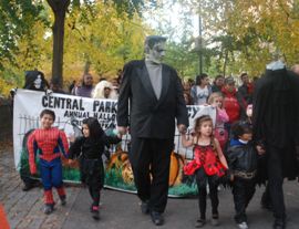 Frankenstein leads the Conservancy's annual Halloween Parade